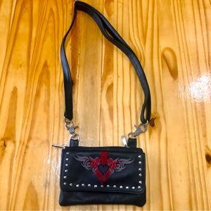 LADIES LEATHER MOTORCYLE BIKER  LEATHER  BLACK